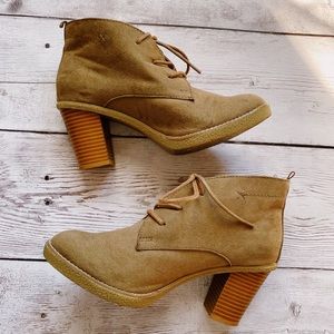 Target brown / nude booties